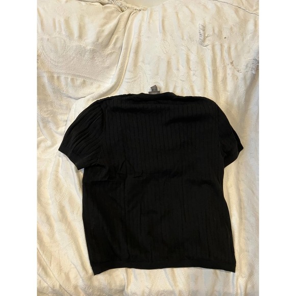 H&M Black Regular Fit T-Shirt Mens L - Picture 3 of 3